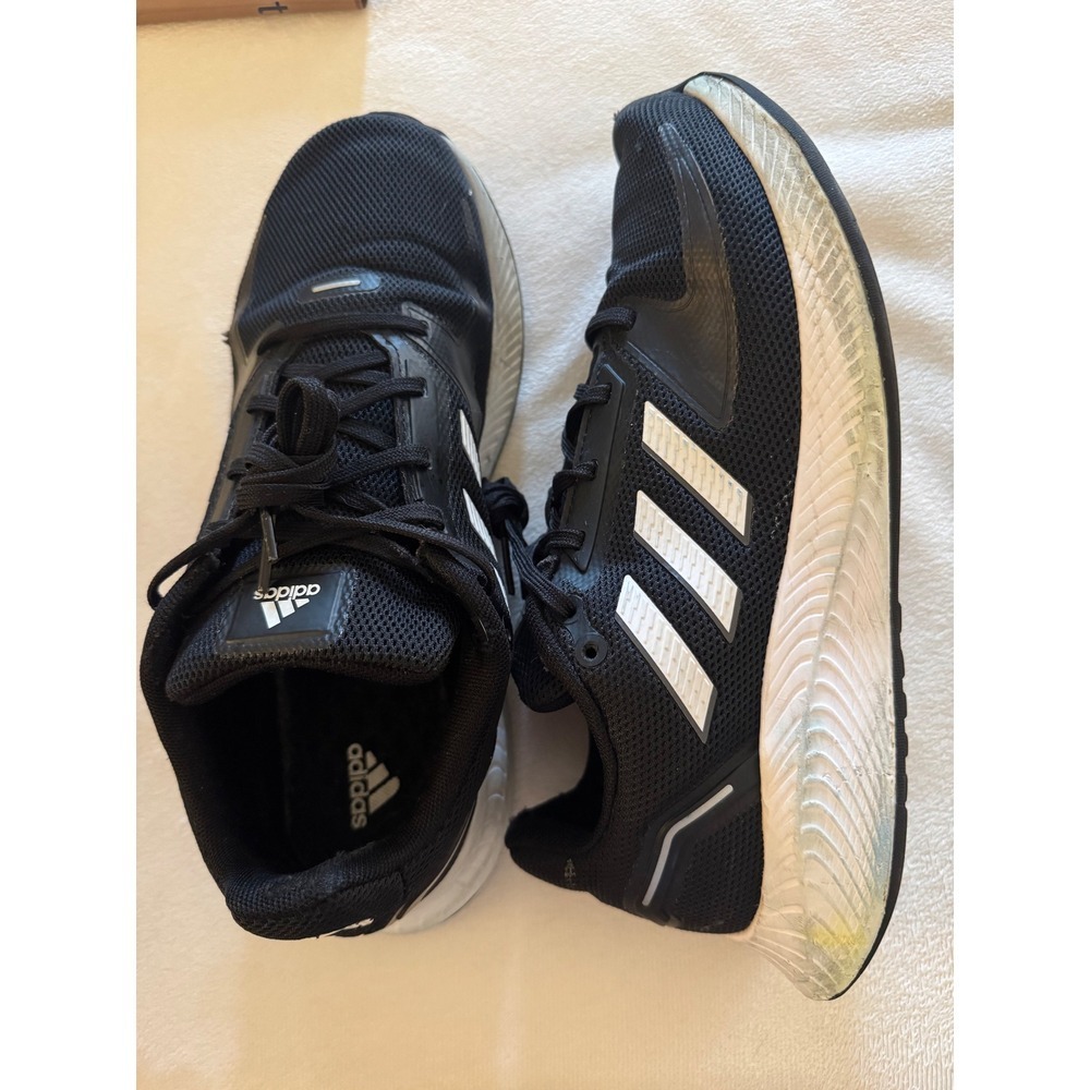 Adidas Runfalcon 2.0 Mens 7.5 Womens 8.5 Running Shoes Black White
